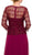 Nox Anabel - 5083 Quarter Sleeves Lace Overlay Top Long Formal Dress