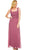 Nox Anabel - Ruched Square Neck Dress with Matching Jacket 5099 In Pink
