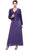 Ruched V Neck Long Formal Dress with Jacket