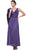Ruched V Neck Long Formal Dress with Jacket