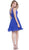 Sleeveless V-Back Sequined Cocktail Dress