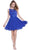 Sleeveless V-Back Sequined Cocktail Dress