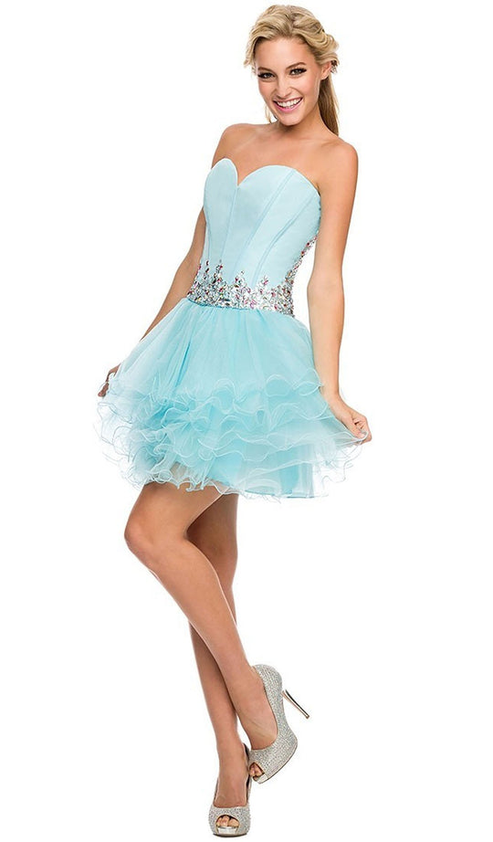 Nox Anabel - 6007 Strapless Cocktail Dress