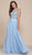 Nox Anabel - 8295 Beaded Illusion Halter A-line Dress