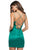 Sherri Hill - 53200 V-Neck Empire Sheath Short Dress In Green