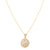 Rainbow Moonstone Ball Pendant in 18k Yellow Gold