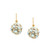 Tresor Collection - Gemstone Sphere Earrings In 18K Yellow Gold Sky Blue Topaz