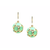 Citrine Sphere Earrings In 18K Yellow Gold