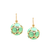 Tresor Collection - Gemstone Sphere Earrings In 18K Yellow Gold Crysophrases