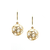 Citrine Sphere Earrings In 18K Yellow Gold