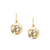 Tresor Collection - Gemstone Sphere Earrings In 18K Yellow Gold Rainbow Moonstone