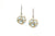 Sky Blue Topaz Ball Earrings With Diamond Huggies In 18K Yellow Gold