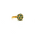 Multicolor Tourmaline Sphere Ball Ring in 18k Yellow Gold
