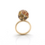 Tresor Collection - Gemstone Sphere Ball Ring in 18k Yellow Gold Multicolor Sapphire