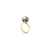Multicolor Tourmaline Sphere Ball Ring in 18k Yellow Gold
