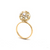 Tresor Collection - Gemstone Sphere Ball Ring in 18k Yellow Gold Rainbow Moonstone