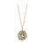 Origami Rainbow moonstone, Pink Tourmaline & Diamond Sphere Ball Pendant in 18k Yellow Gold