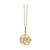 Origami Rainbow moonstone, Pink Tourmaline & Diamond Sphere Ball Pendant in 18k Yellow Gold