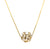 Rainbow Moonstone Sphere Ball Pendant in 18K Yellow Gold