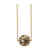 Blue Sapphire Origami Sphere Ball Pendant in 18K Yellow Gold