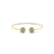 Emerald Bangle in 18k Yellow Gold