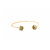 Emerald Bangle in 18k Yellow Gold