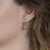 Tresor Collection - Gemstone & Organic Diamond Sphere Ball Earring In 18K Yellow Gold