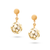 Tresor Collection - Gemstone & Organic Diamond Sphere Ball Earring In 18K Yellow Gold