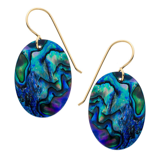 Oval Abalone Earrings