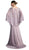 Cinderella Divine - Beaded Lace Sheath Dress With Sheer Cape