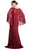 Cinderella Divine - Beaded Lace Sheath Dress With Sheer Cape