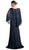 Cinderella Divine - Beaded Lace Sheath Dress With Sheer Cape