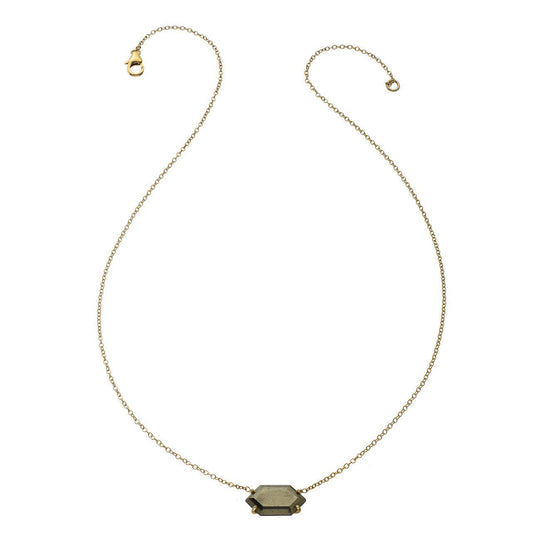 Heather Hawkins - Oblong Hexagon Gemstone Necklace