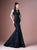 Gatti Nolli Couture - OP-4671 Embroidered Jewel Neck Mermaid Gown In Black