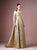 Gatti Nolli Couture - OP-4675 Embellished V-neck A-line Gown In Gold