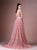 Gatti Nolli Couture - OP-4774 Applique V-neck A-line Gown In Pink