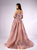 Gatti Nolli Couture - OP-4777 Embroidered Offshoulder Pleated Ballgown In Pink