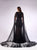 Gatti Nolli Couture - OP-4780 Lace Trumpet Dress With Cape In Black