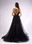 Gatti Nolli Couture - OP-4782 Lace Illusion Bateau Ballgown In Black