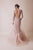 Gatti Nolli Couture - OP-4916 Embellished Illusion Ruffled Gown In Pink and Yellow