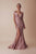 Gatti Nolli Couture - Embroidered Off-Shoulder Mermaid Gown OP-4946 In Pink