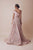 Gatti Nolli Couture - OP-4953 Floral Applique Asymmetric Dress In Pink