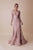 Gatti Nolli Couture - OP-4964 Bedazzled Illusion Bateau Trumpet Dress In Pink and Silver