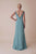 Gatti Nolli Couture - OP-4984 Embellished V-neck Trumpet Dress In Green