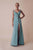 Gatti Nolli Couture - OP-4984 Embellished V-neck Trumpet Dress In Green