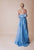 Gatti Nolli Couture - OP-4991 Sparkling Spaghetti Strap Maxi Dress In Blue