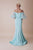 Gatti Nolli Couture - OP-5022 Trumpet Silhouette Evening Gown In Blue