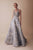 Gatti Nolli Couture - OP-5028 Sleeveless Plunging Halter V-neckline In Grey and Pink