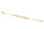 Rose cut raw diamond bracelet in 18k Yellow Gold