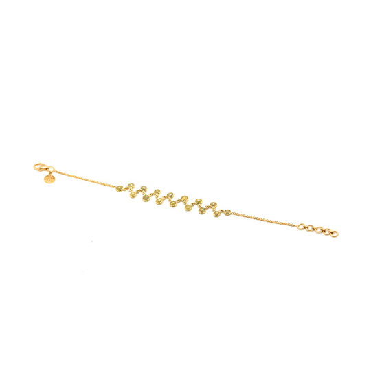 Tresor Collection - Rose cut raw diamond bracelet in 18k Yellow Gold
